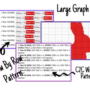 Zodiac Lucky Rabbit Silhouette Graph and Pattern C2C & Tapestry Crochet ...