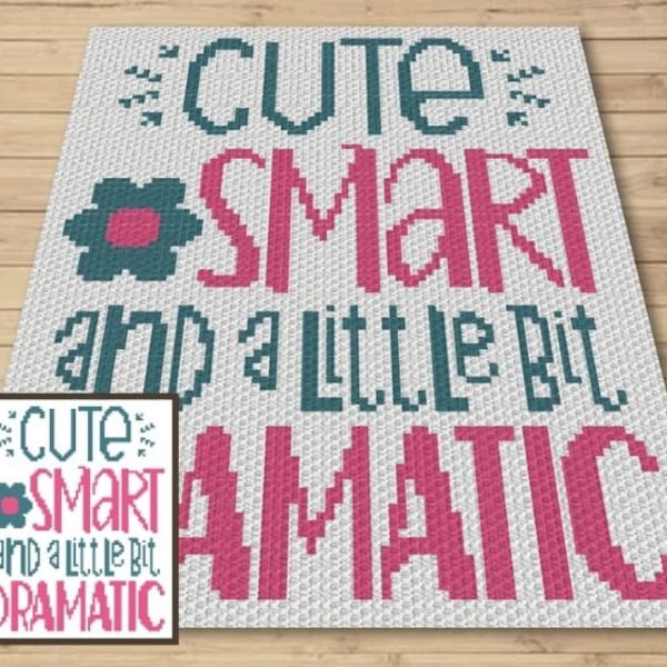 Quote C2C Crochet Pattern – Baby Blanket Graph (PDF Pattern)