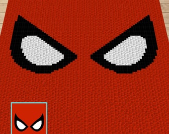 Superhero Mask Crochet Pattern - C2C Graph & Written Pattern (PDF)
