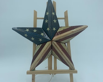 Rustic Americana barn wood star