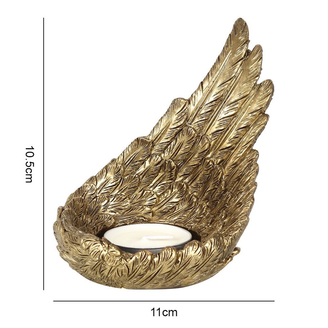 Gold Angel Wings Tealight Candle Holder Raised Angel Wing Etsy UK