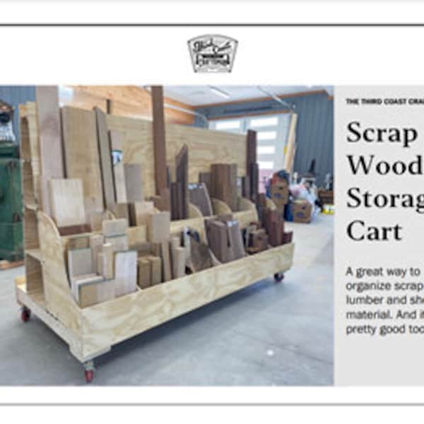 Mobile Lumber Storage Cart Plans w/ Build Video
