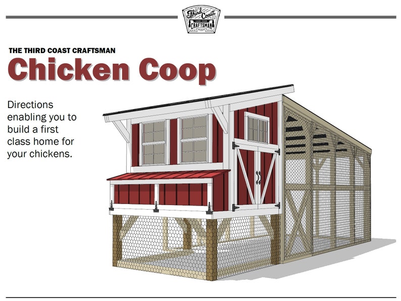 Chicken Coop & Run Plans Build Video image 2