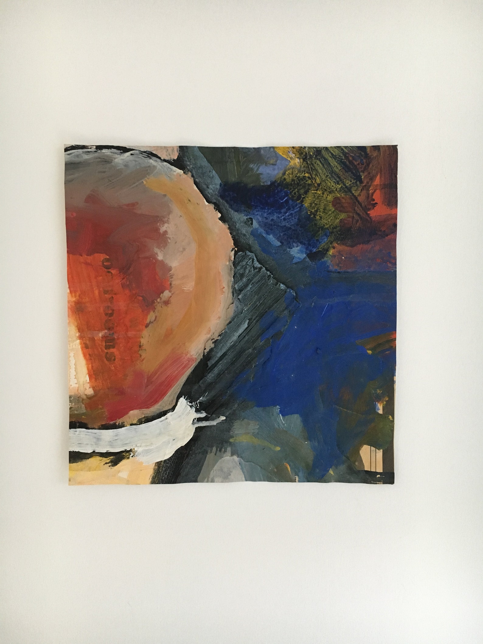 Original Mixed Media Abstract Art Acrylic on Paper Mixed Etsy