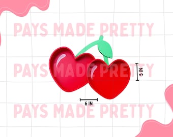 3D printed PLA character bead/trinket tray — CHERRIES