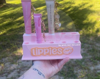 3D printed PLA 10 slot lippie holder