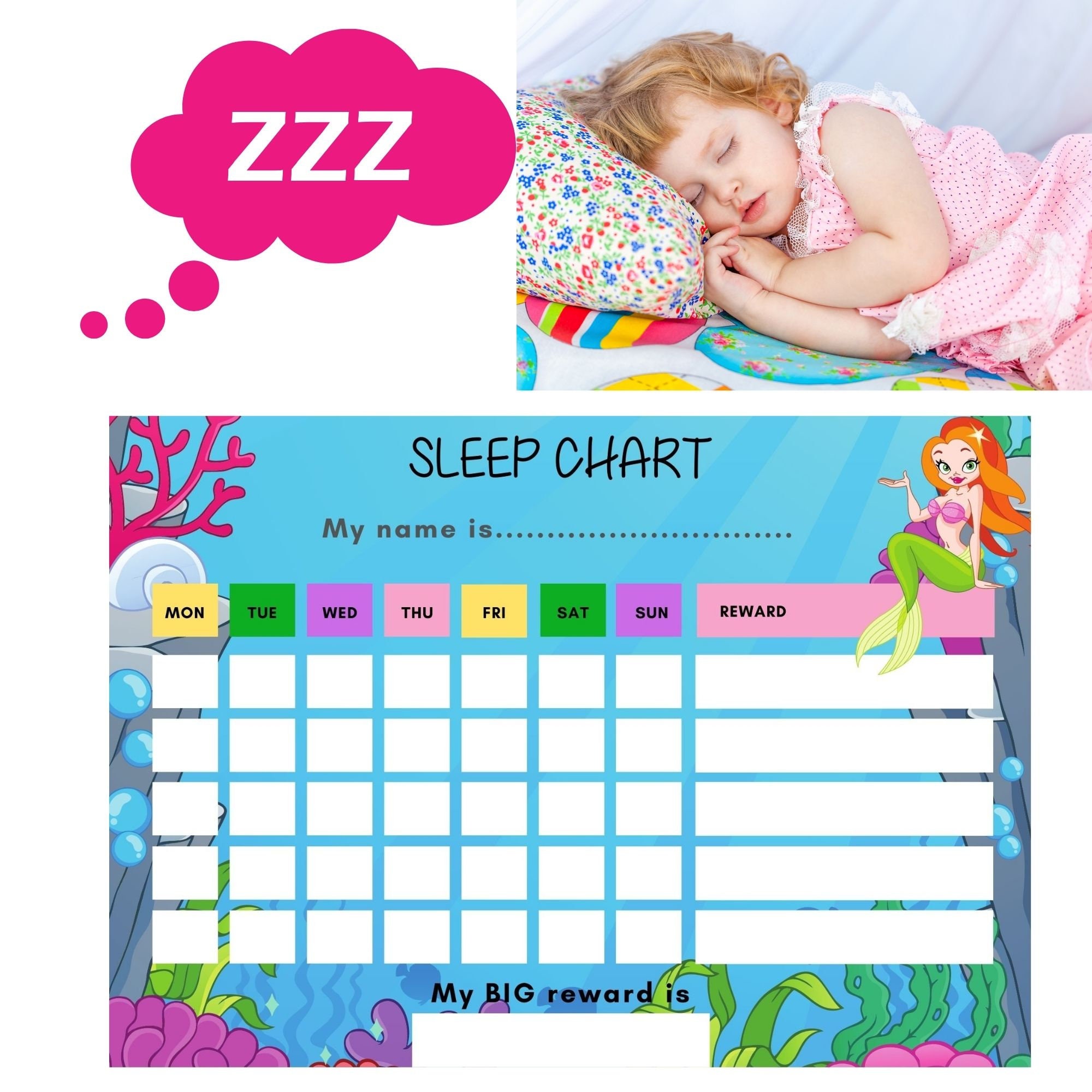 sleep-chart-reward-chart-a4-print-sleep-tracker-chart-etsy-ireland
