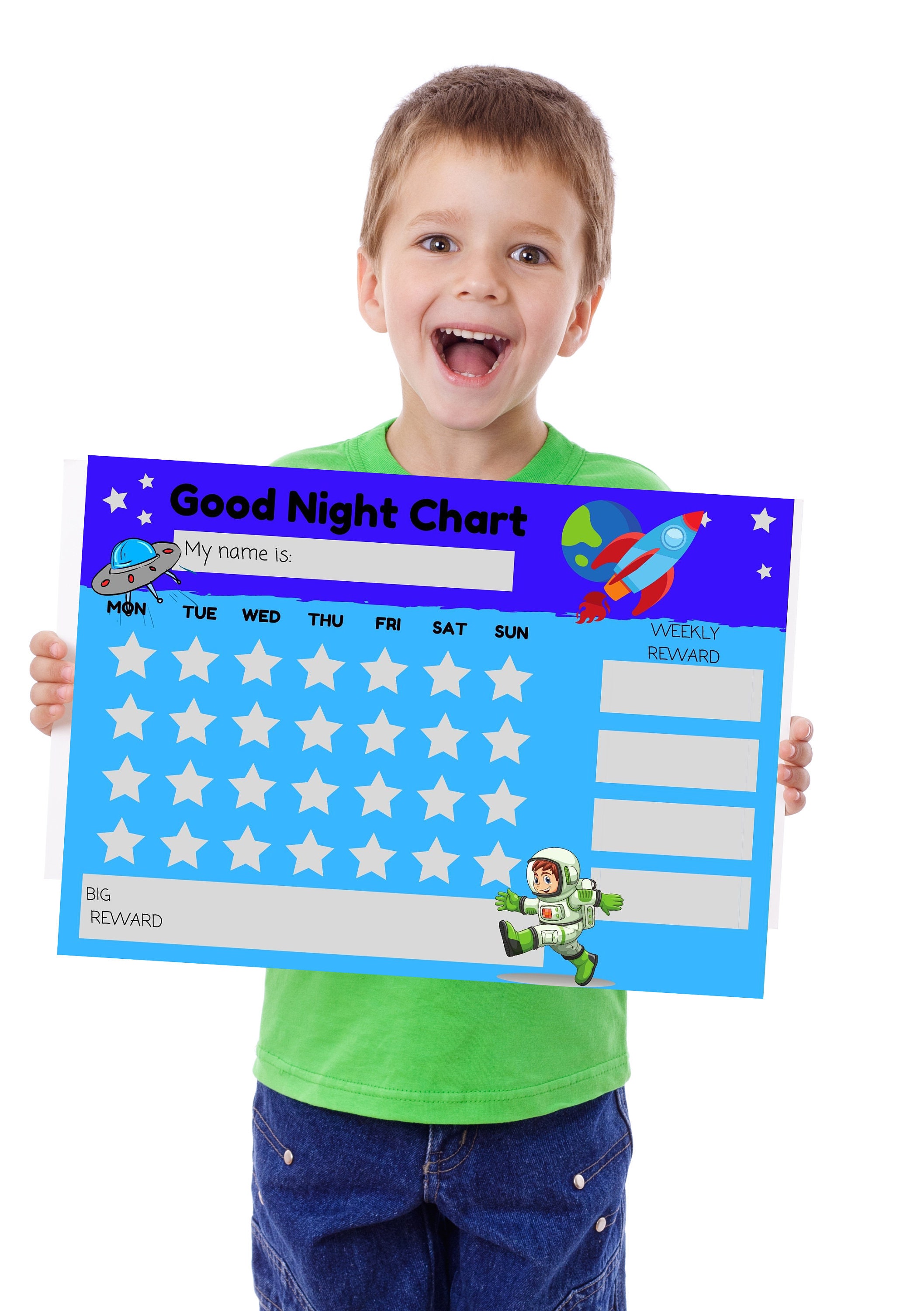 SLEEP CHART REWARD Chart A4 Print Sleep Tracker Chart | Etsy