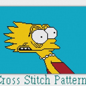 Lisa Simpson Cross Stitch Pattern