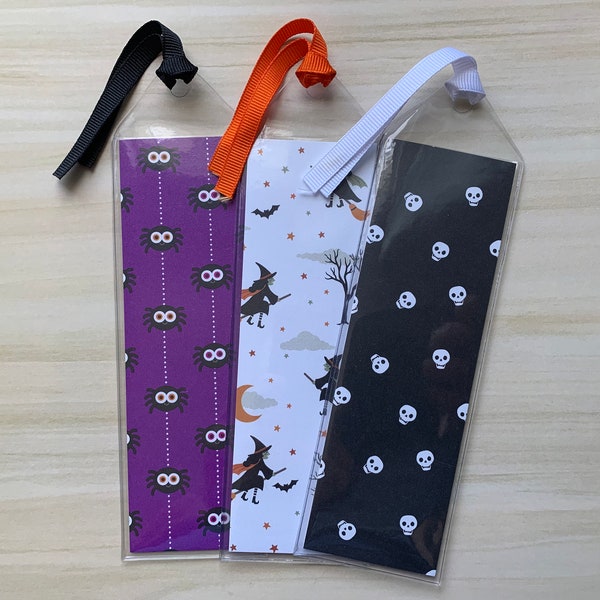 Halloween bookmarks for kids, Spooky gift for boys, Trick or treat favours for girls, Non candy halloween gift for tweens, Gift for teenager