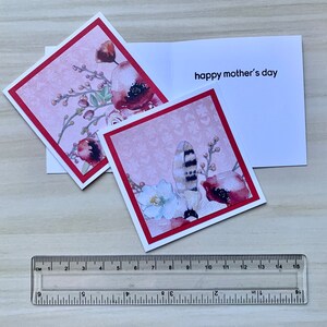 Mini-cartes pour la fête des mères, étiquette-cadeau pour la fête des mères, cartes-cadeaux avec enveloppes, petit paquet de cartes vierges 3 x3, carte pour la fête des mères pas maman