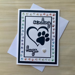 Carte de sympathie pour chien, carte de chat pour la perte d'un animal de compagnie, carte pour la perte d'un chien, carte de décès d'un animal de compagnie, carte commémorative d'un animal de compagnie, carte de deuil de chat, condoléances de chien