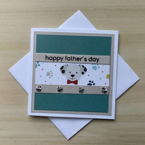 Mini carte pour la fête des pères, carte de fête des pères avec chien, carte cadeau pour papa, petites cartes avec enveloppes, petite carte pour chien