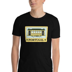 Lisbon Portugal Tram Short-Sleeve T-Shirt