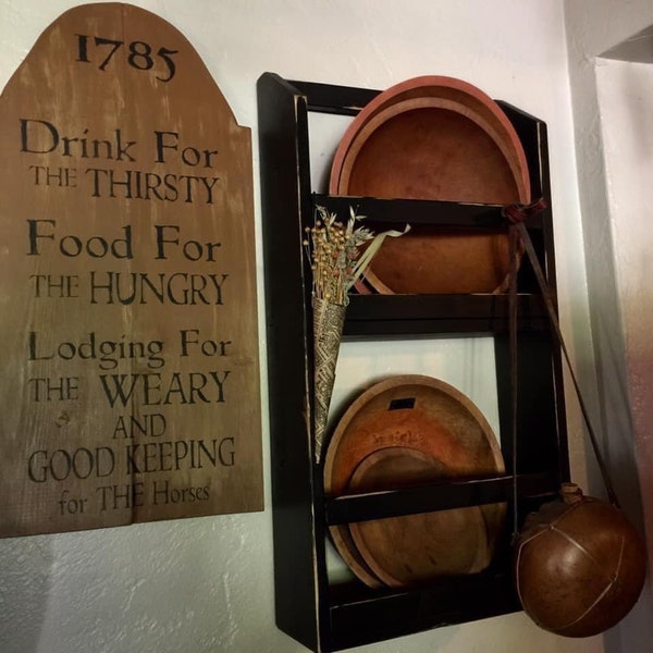 Double layer bowl rack, bowl rack, plate rack, primitive shelf
