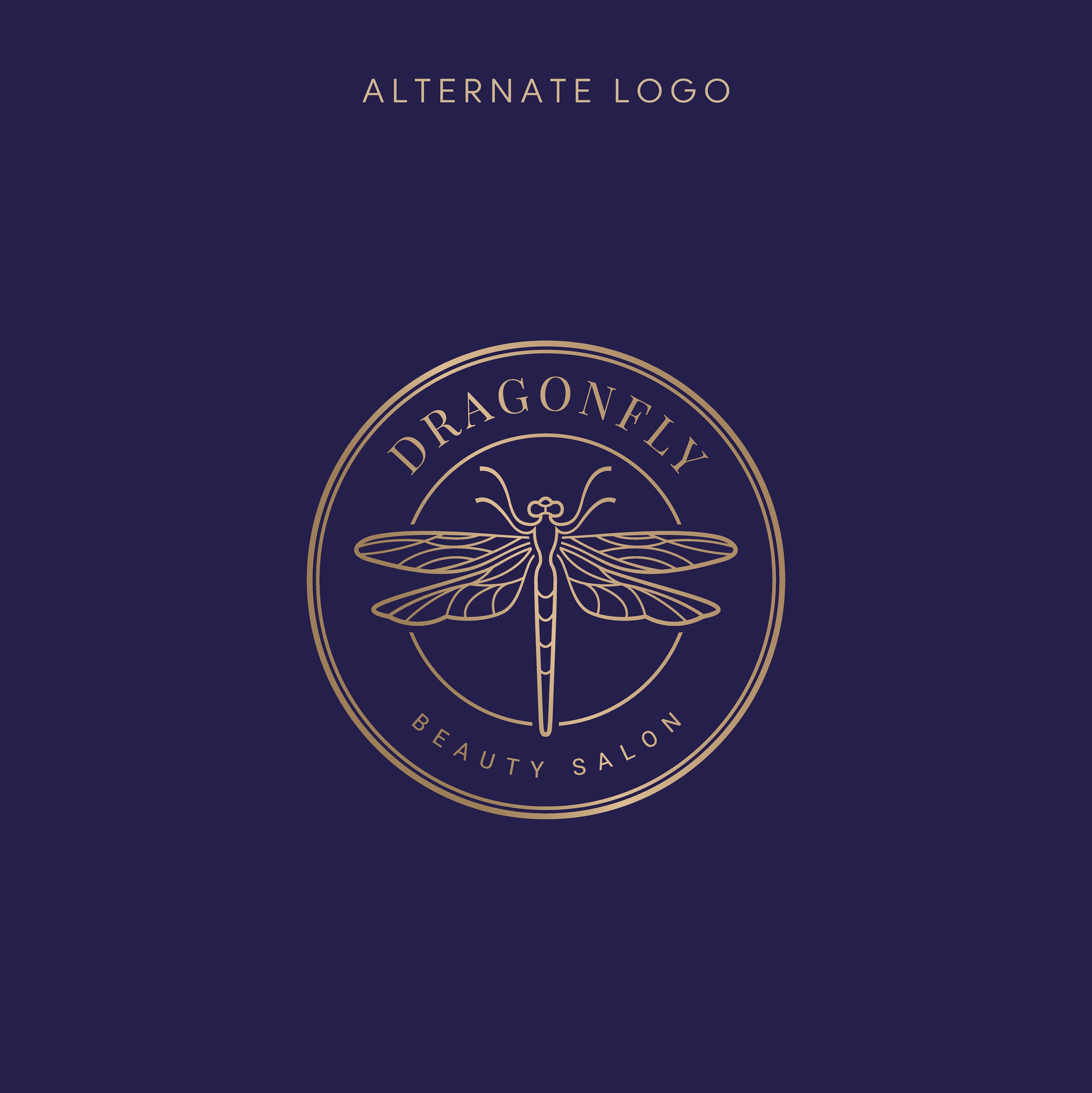 Dragonfly Logo Feminine Branding Boutique Logo Line logo Etsy