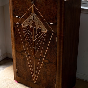 SOLD*** Art Deco Bar Cabinet