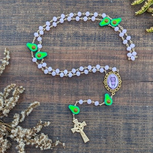 Pink Avocado Rosary