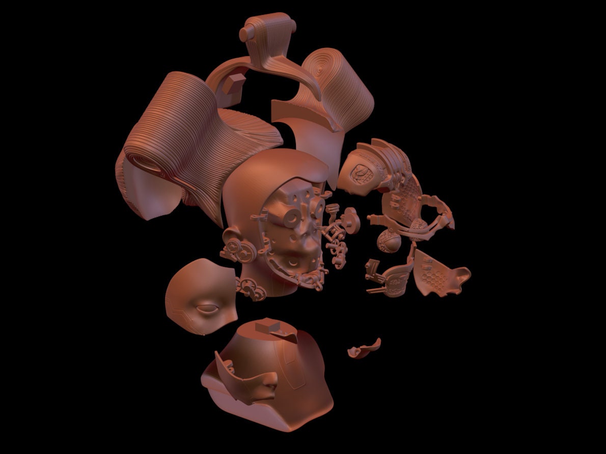 Ghost in the shell geisha 3d stl file | Etsy