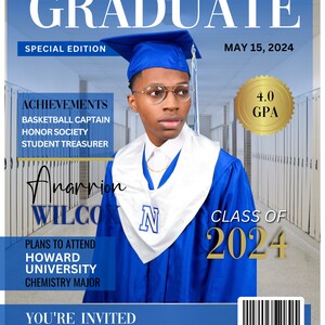 Editable Graduation Invite