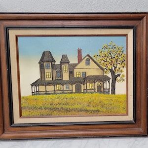 H. Hargrove Serigraph painting signed and framed.