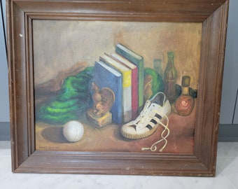 Oil painting framed & signed