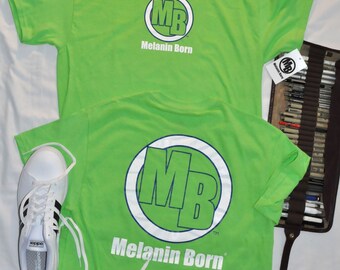 Melanin Born Sport Logo front & Back Print