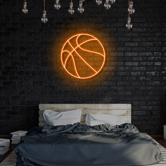 Basketball Neon Sign Teen Boy Room Decor Basketball Coach - Etsy