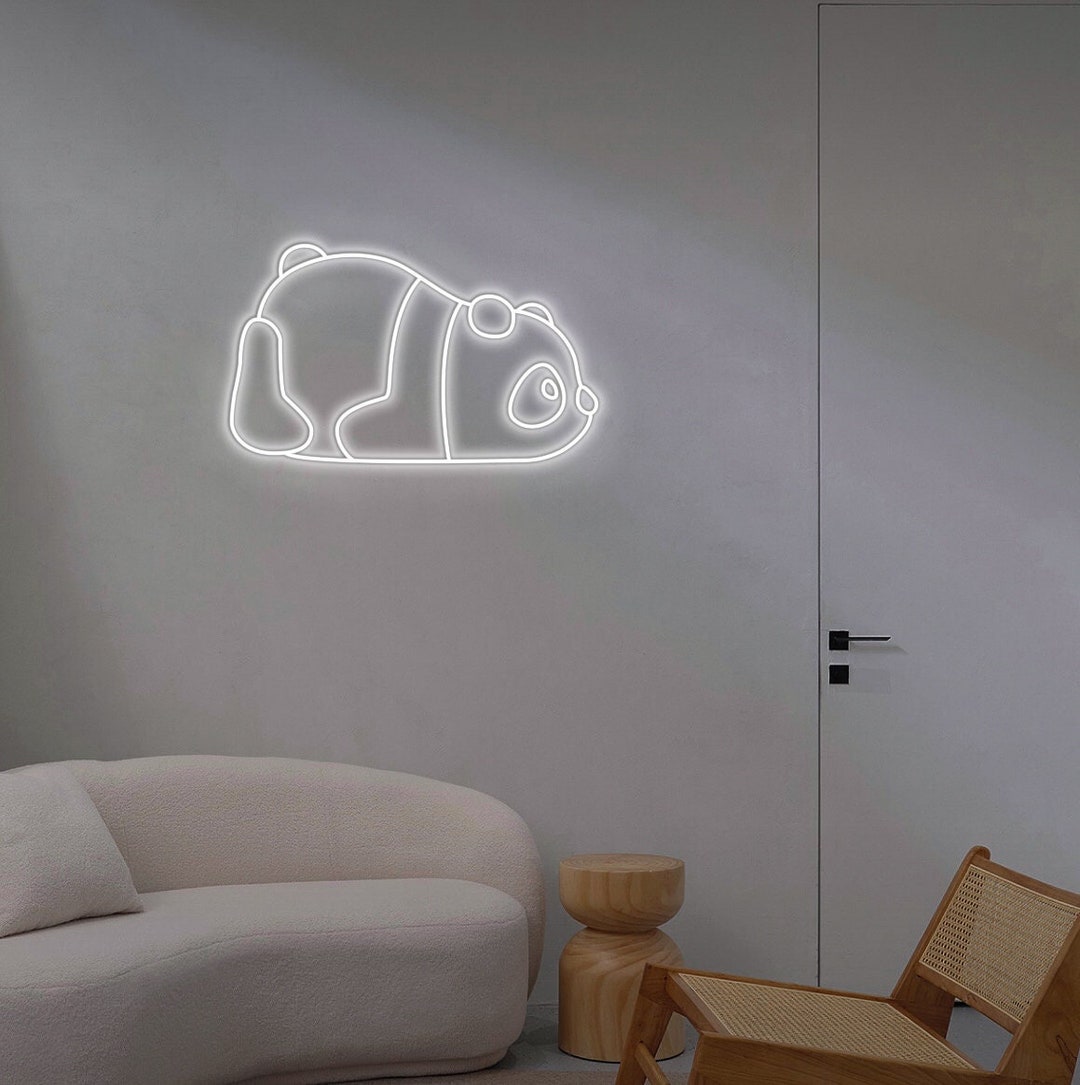 Neon Sign Bedroom / Panda Neon Sign Anime Neon Sign Game Room - Etsy