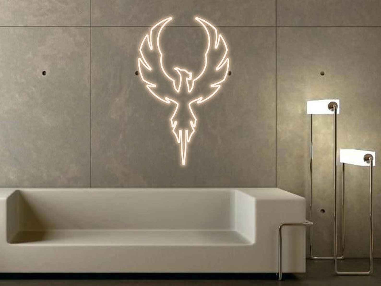 Phoenix Neon Sign / Game Room Decor Led Neon Sign Art Neon Etsy