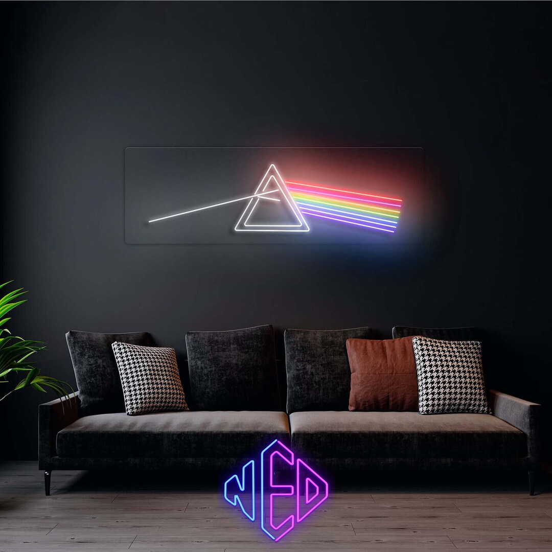 Pink Floyd Neon Sign / Music Wall Art Prizma Night Lamp Neon - Etsy