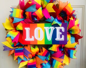 Gay Pride Wreath LGBTQ2S+