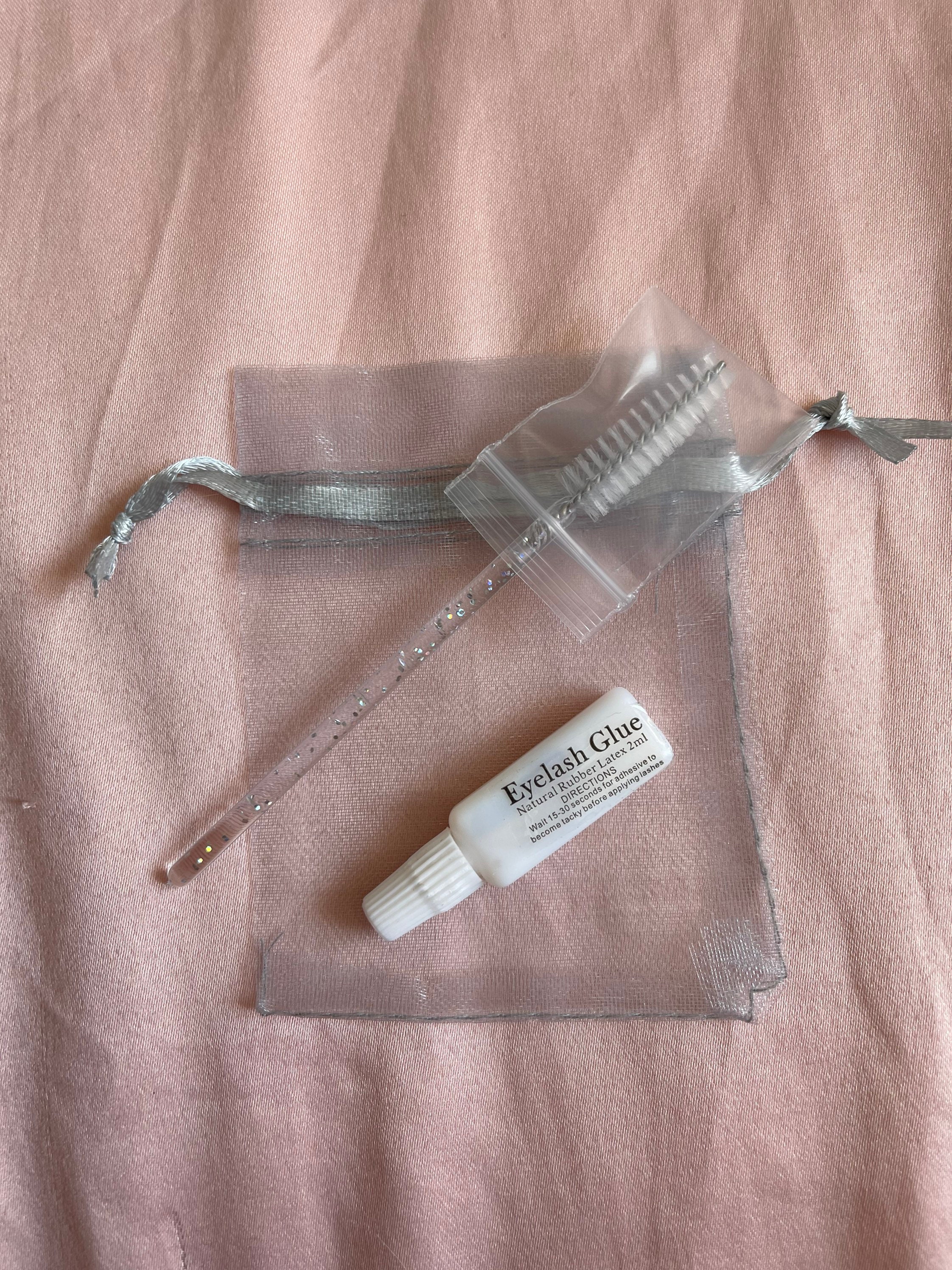 A set of Lashes with Glue Etsy