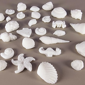 30 x Ätbara 3D-snäckskal, snäckskal, glasyrdekorationer, tårt- och muffinsdekorationer T007, 20 färger