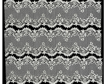 3 x Simply Heaven Edible Ready Made Cake Lace made from mat 6