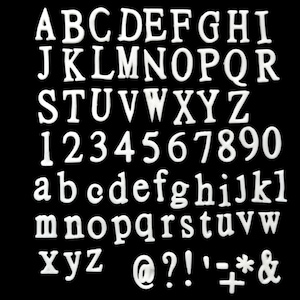 Hasta 25 letras comestibles 3D hechas a mano en fuente Arial para decoraciones de pasteles y cupcakes, más de 30 colores