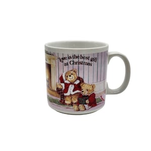 Vintage Christmas Bear Mug Love Is The Best Gift At Christmas