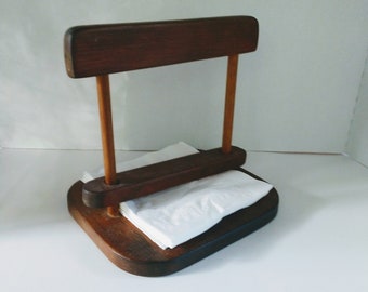 Vintage Wood Napkin Holder