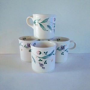 4 Pfaltzgraff Vintage April Coffee Mugs