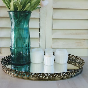 Milk Glass Jars/Set of 4