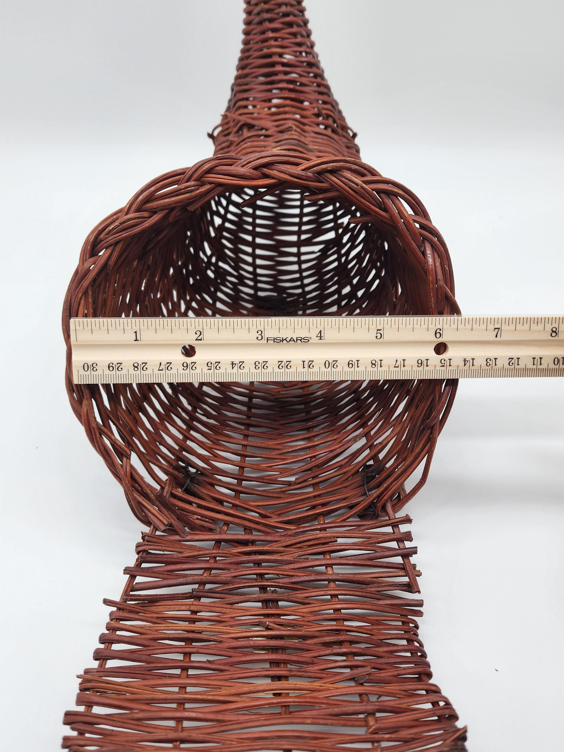 Vintage Cornucopia Basket Vintage Baskets Thanksgiving Table Etsy