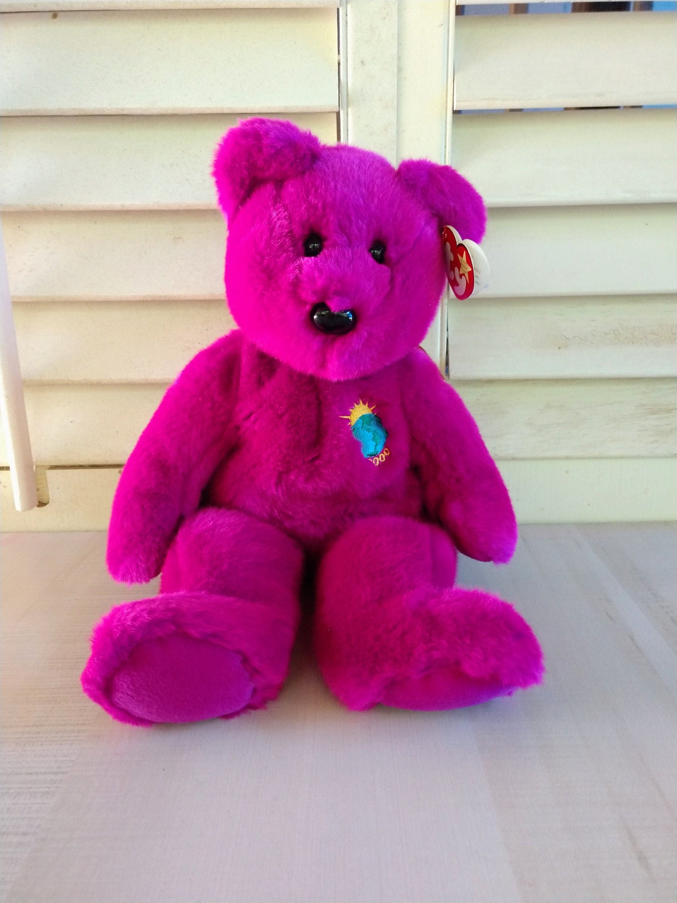 Harrods Millennium Teddy Bear 2000 Fully Jointed Stuffed