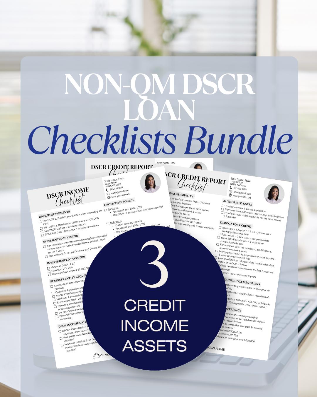 Dscr Worksheet.pdf DSCR Loan Checklist Bundle: Real Estate Investor Guide (PDF Download ...