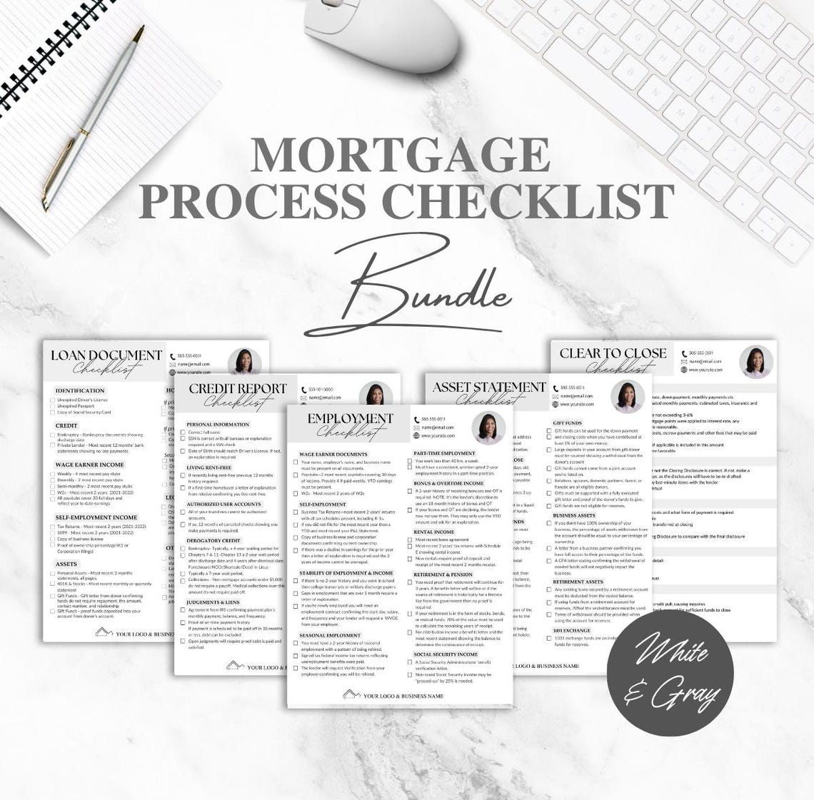 Mortgage Process Checklist Bundle: Loan Officer Social Media Templates ...