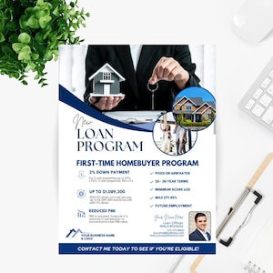 New Loan Program Flyer | Mortgage Marketing | Mortgage Social Media | Mortgage Flyers | Non-QM Flyers | Loan Program Flyers |  MLO Templates
