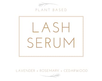 Lash Serum Label zonder Jojoba