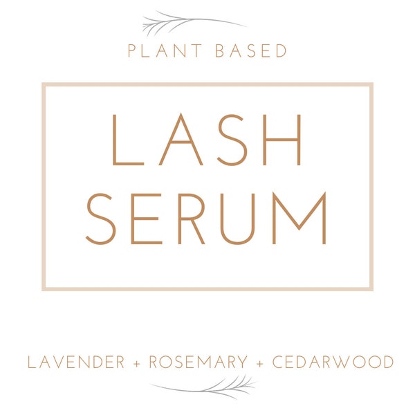 Lash Serum Label without Jojoba