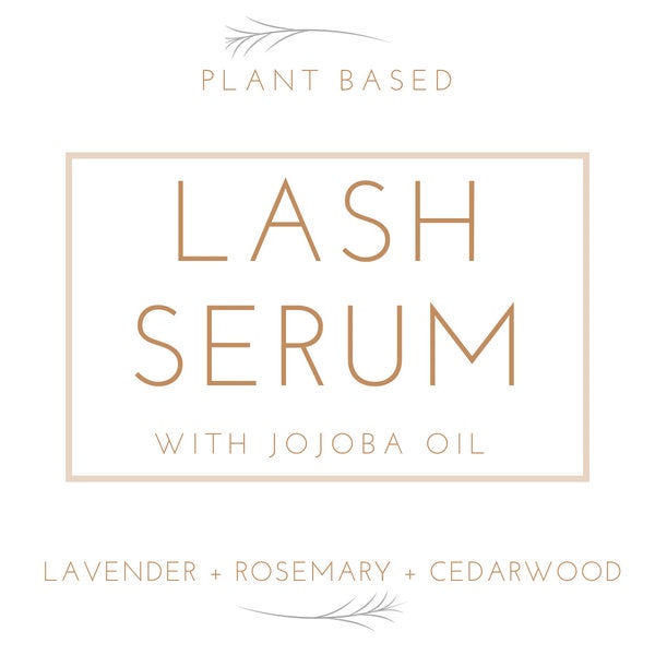 Lash Serum Label