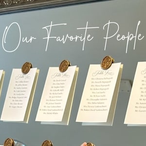 座席表サイン 転写ビニールデカール - Our Favorite People