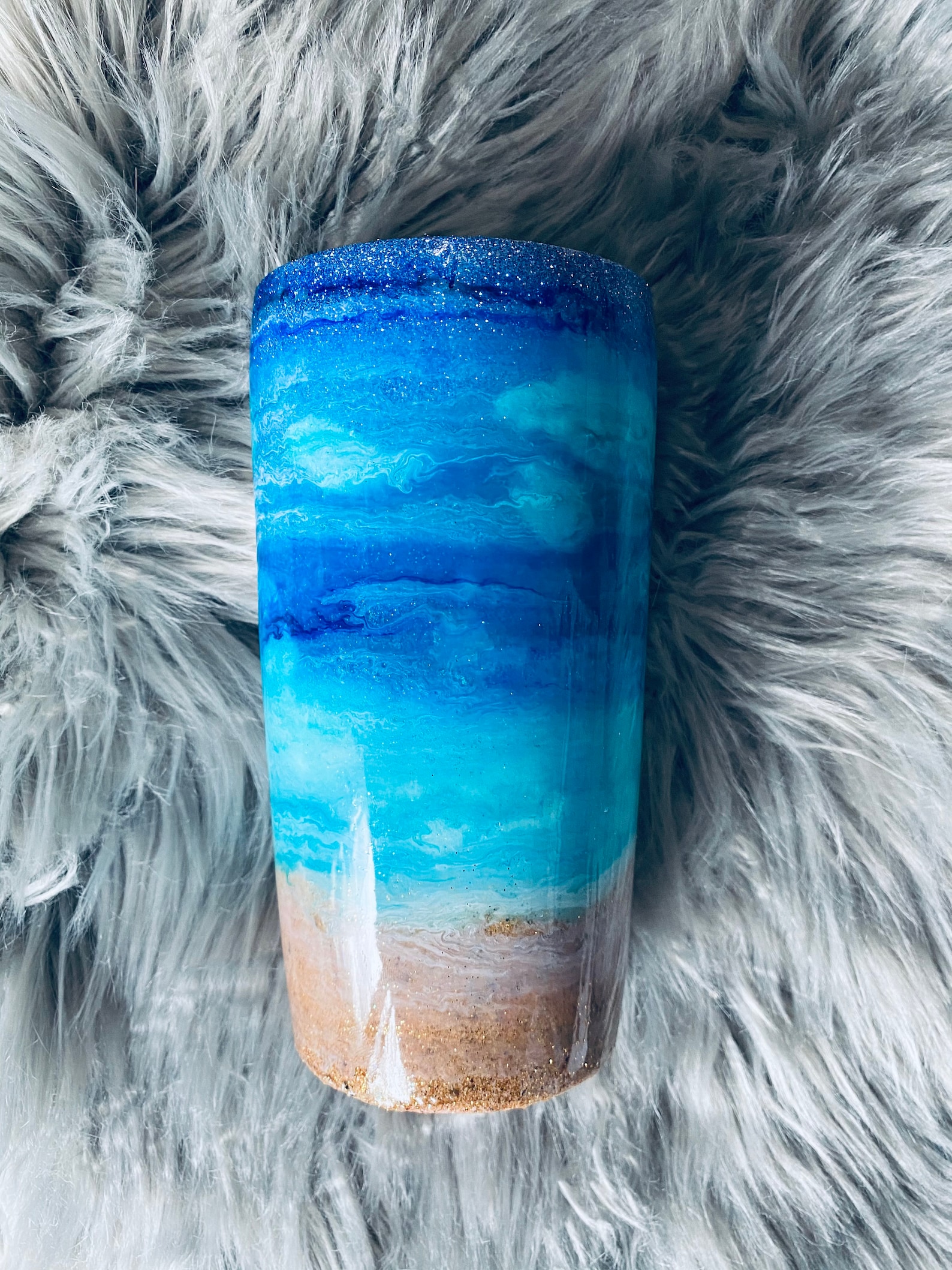Beach Lake Ocean Resin Tumbler Beach Theme Summer Tumbler Etsy